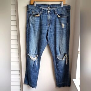 Rag - Bone Distressed Blue Jeans Buckley made In USA Size 30 100% Cotton